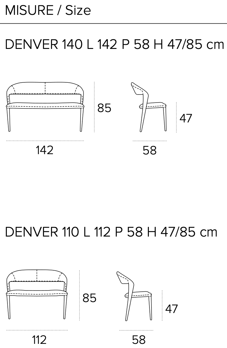 Размеры скамейки Target Point Panchetta Denver 140